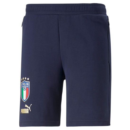 Immagine di SHORT ITALIA FIGC CASUALS NAVY-GOLD