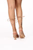 Immagine di MISS GLOBO - Sandalo nude infradito lace-up con punta quadrata, tacco 8CM