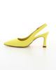 Immagine di MISS GLOBO - Décolleté gialla slingback con inserto elasticcizzato sul cinturino, tacco 7,5CM, MADE IN ITALY