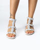 Immagine di MISS GLOBO - Sandalo bianco con perline e strass