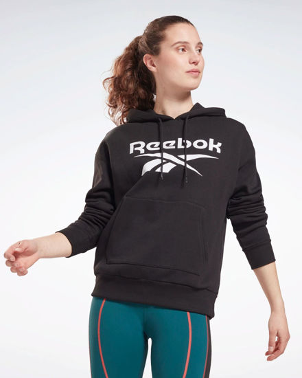 Immagine di SWEAT C/CAPP.RI BL FLEECE HD BLACK-WHITE