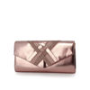 Immagine di DIVAS- Pochette effetto metallizzato con fasce incrociate su patta