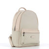 Immagine di DIVAS - ZAINO BEIGE IN VERA PELLE CON TASCA FRONTALE E CERNIERA