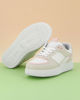 Immagine di TATOO - Sneakers bimba bianche e beige con dettagli rosa