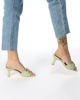 Immagine di MISS GLOBO - SABOT MULES VERDI CON ACCESSORIO SULLA FASCIA, TACCO 7 CM