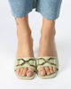 Immagine di MISS GLOBO - SABOT MULES VERDI CON ACCESSORIO SULLA FASCIA, TACCO 7 CM