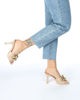 Immagine di MISS GLOBO - Sabot mules nude con catena sulla fascia , tacco 9 cm