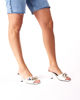 Immagine di MISS GLOBO - SABOT MULES BIANCO CO NASTRO, TACCO 7.5 CM