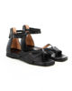 Immagine di SALT'N'PEPPER - Sandalo nero infradito   in VERA PELLE