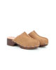 Immagine di MISS GLOBO- Sabot mules tabacco in VERA PELLE, tacco 4,5