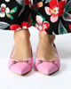 Immagine di ZOE - Ballerine slingback rosa con applicazione dorata