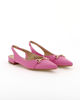 Immagine di ZOE - Ballerine slingback rosa con applicazione dorata