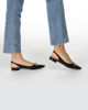 Immagine di ZOE - Ballerine slingback nere con applicazione dorata