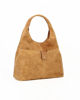 Immagine di DIVAS -BORSA SACCA TAUPE IN VERA PELLE CON TASCA FRONTALE E TRACOLLA REMOVIBILE, MADE IN ITALY