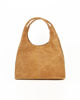Immagine di DIVAS -BORSA SACCA TAUPE IN VERA PELLE CON TASCA FRONTALE E TRACOLLA REMOVIBILE, MADE IN ITALY