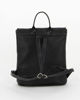 Immagine di DIVAS -ZAINO NERO IN VERA PELLE CON PATTA FRONTALE, MADE IN ITALY