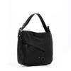 Immagine di DIVAS -BORSA NERA IN VERA PELLE CON TASCA ZIP FRONTALE