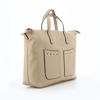 Immagine di CARRERA - BORSA DUE MANICI BEIGE CON TASCHE FRONTALI E TRACOLLA REMOVIBILE