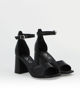 Immagine di ELLEN BLAKE - Sandalo nero in VERA PELLE tacco 8 cm