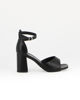 Immagine di ELLEN BLAKE - Sandalo nero in VERA PELLE tacco 8 cm