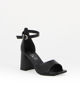 Immagine di ELLEN BLAKE - Sandalo nero in VERA PELLE tacco 8 cm