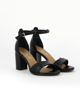 Immagine di ELLEN BLAKE - Sandalo nero in VERA PELLE tacco 8 cm
