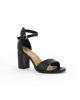 Immagine di ELLEN BLAKE - Sandalo nero in VERA PELLE tacco 8 cm