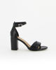 Immagine di ELLEN BLAKE - Sandalo nero in VERA PELLE tacco 8 cm