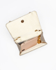 Immagine di MISS GLOBO - Pochette oro glitterata con manico e fiocco sulla patta