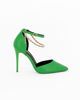 Immagine di MISS GLOBO - Décolleté verde con cavigliera, tacco 10,5 cm