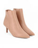 Immagine di MISS GLOBO - Tronchetto beige a punta con zip laterale, tacco 6cm