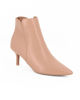 Immagine di MISS GLOBO - Tronchetto beige a punta con zip laterale, tacco 6cm