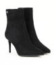 Immagine di LAURA BIAGIOTTI - Tronchetto nero a calza con dettagli oro e zip laterale, tacco 8cm