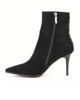 Immagine di LAURA BIAGIOTTI - Tronchetto nero a calza con dettagli oro e zip laterale, tacco 8cm
