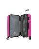 Immagine di COVERI COLLECTION - TROLLEY ABS FUXIA CON QUATTRO RUOTE DOPPIE E RIGHE ORIZZONTALI