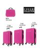 Immagine di COVERI COLLECTION - TROLLEY ABS FUXIA CON QUATTRO RUOTE DOPPIE E RIGHE ORIZZONTALI