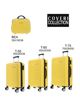 Immagine di COVERI COLLECTION - TROLLEY ABS GIALLO CON QUATTRO RUOTE DOPPIE E RIGHE ORIZZONTALI