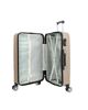 Immagine di COVERI COLLECTION - TROLLEY ABS CHAMPAGNE CON QUATTRO RUOTE DOPPIE E RIGHE ORIZZONTALI