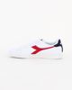 Immagine di DIADORA TORNEO - Sneakers bianca e rossa con dettaglio posteriore blu