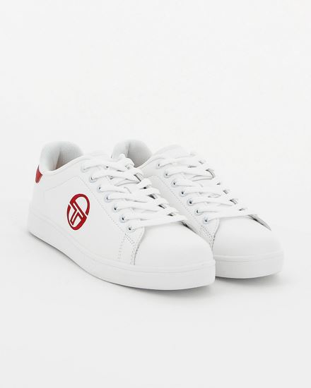 Immagine di SERGIO TACCHINI - Sneakers bianca e rossa con lacci