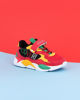 Immagine di ENRICO COVERI - Sneakers rossa e gialla con inserti colorati e strappo, numerata 30/35