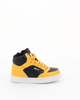 Immagine di GAS - Sneakers alta nera e gialla con zip laterale e lacci, numerata 24/29