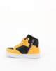 Immagine di GAS - Sneakers alta nera e gialla con zip laterale e lacci, numerata 24/29