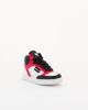 Immagine di GAS - Sneakers alta bianca e rossa con dettagli neri zip laterale e lacci, numerata 24/29