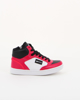 Immagine di GAS - Sneakers alta rossa e bianca con dettagli neri zip laterale e lacci, numerata 30/35
