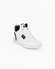 Immagine di GAS - Sneakers alta bianca e nera con zip laterale e lacci, numerata 36/39