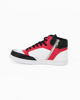Immagine di GAS - Sneakers alta bianca e rossa con dettagli neri zip laterale e lacci, numerata 36/39