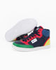 Immagine di GAS - Sneakers alta blu e rossa con inserti colorati e lacci, numerata 36/39