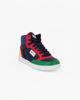 Immagine di GAS - Sneakers alta blu e rossa con inserti colorati e lacci, numerata 36/39