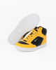 Immagine di GAS - Sneakers alta nera e gialla con zip laterale e lacci, numerata 36/39